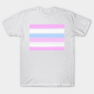 Spirograph Patterned Bigender Flag T-Shirt